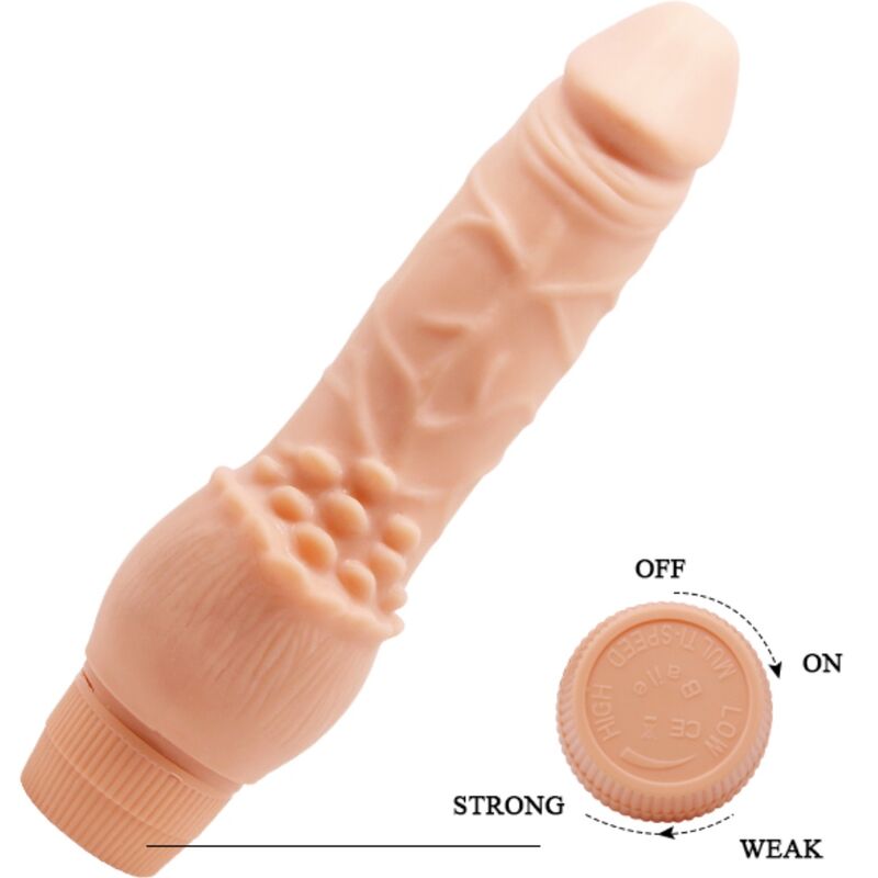 DANCE - BARBARA REALISTISCHE VIBRATOR 19,5 CM NATUURLIJK