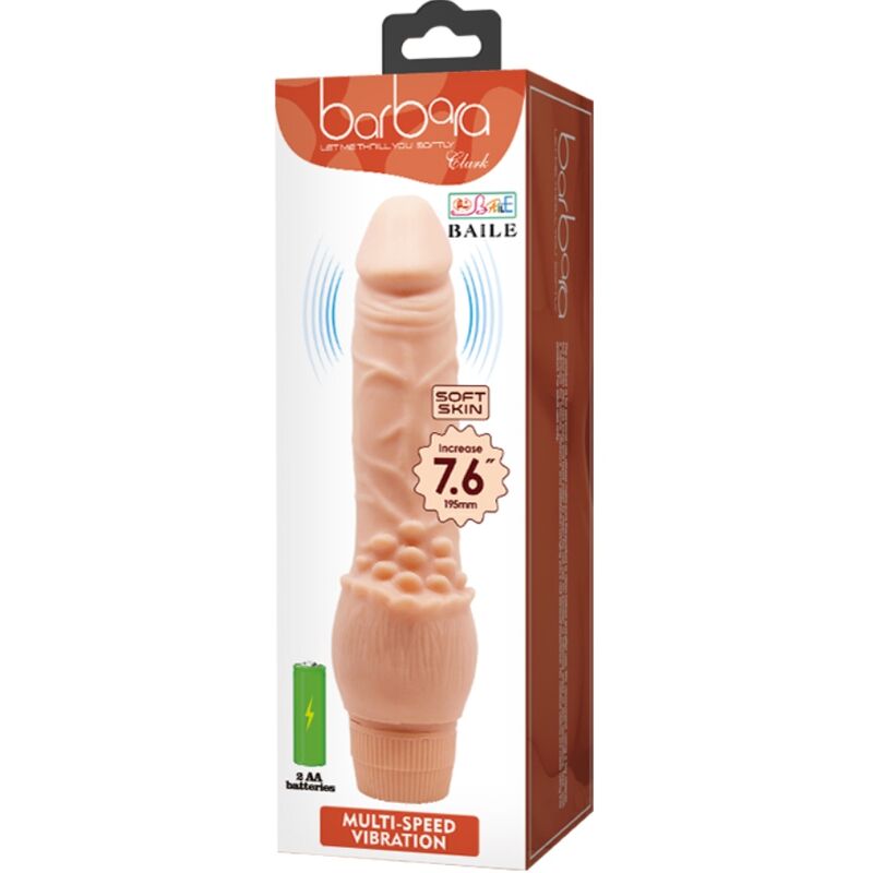 DANCE - BARBARA REALISTISCHE VIBRATOR 19,5 CM NATUURLIJK