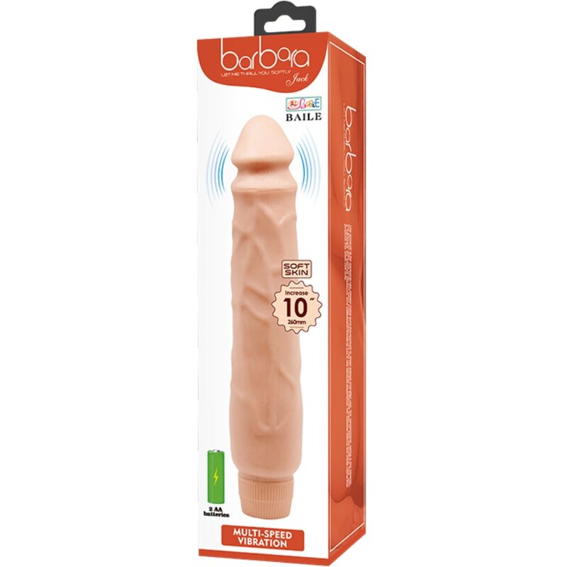 DANCE - REALISTISCHE VIBRATOR JACK 26 CM NATUURLIJK