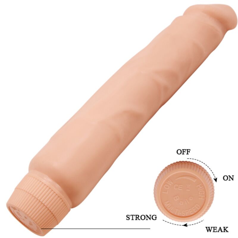 DANCE - REALISTISCHE VIBRATOR JACK 26 CM NATUURLIJK