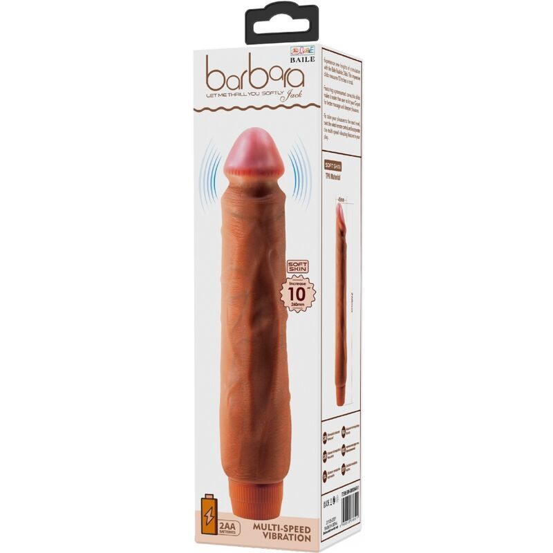 DANCE - REALISTISCHE VIBRATOR JACK 26 CM MULATO