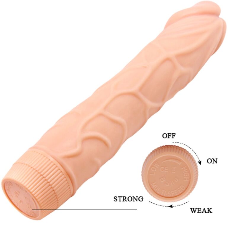 DANCE - REALISTISCHE VIBRATOR BOB 22,5 CM NATUURLIJK