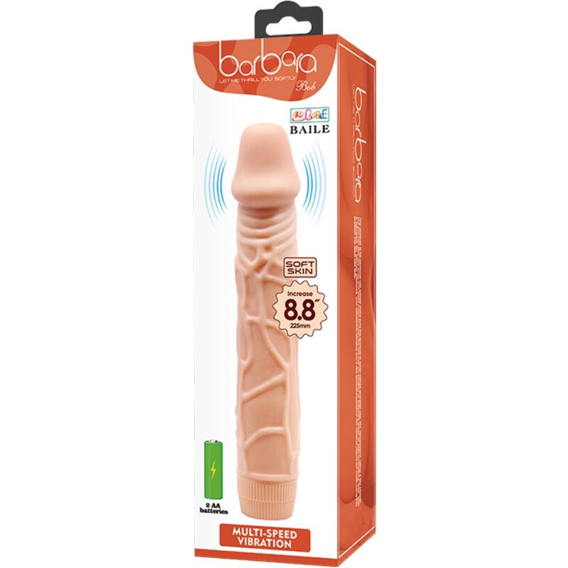 DANCE - REALISTISCHE VIBRATOR BOB 22,5 CM NATUURLIJK