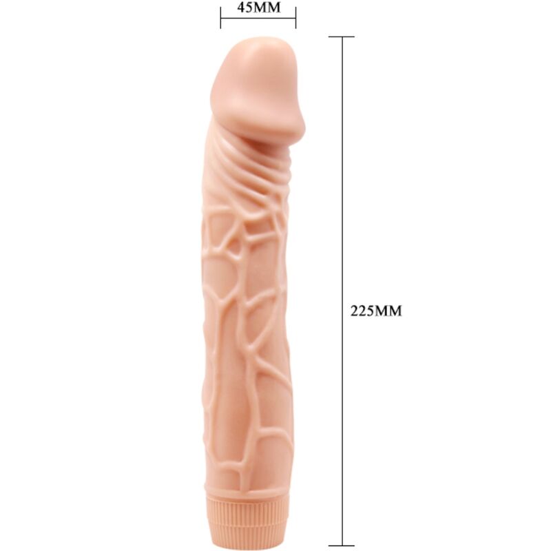 DANCE - REALISTISCHE VIBRATOR BOB 22,5 CM NATUURLIJK