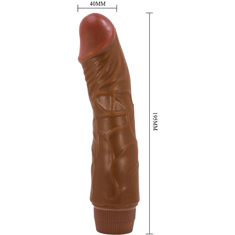 DANCE - JEFF REALISTISCHE VIBRATOR 19,5 CM MULATO