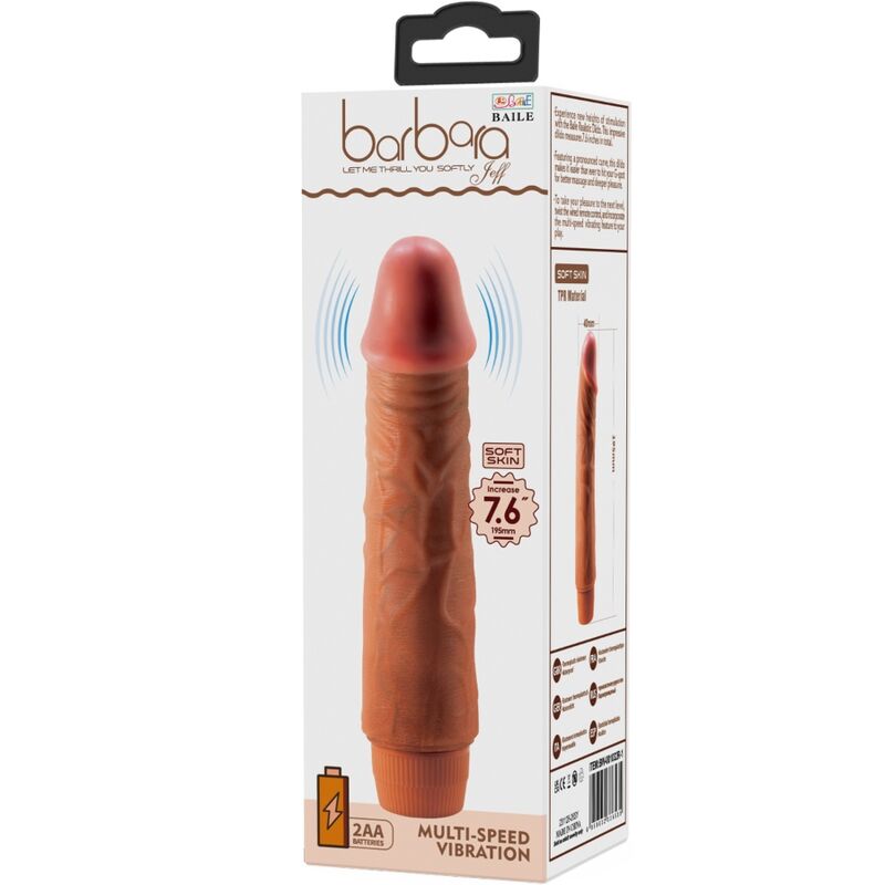 DANCE - JEFF REALISTISCHE VIBRATOR 19,5 CM MULATO