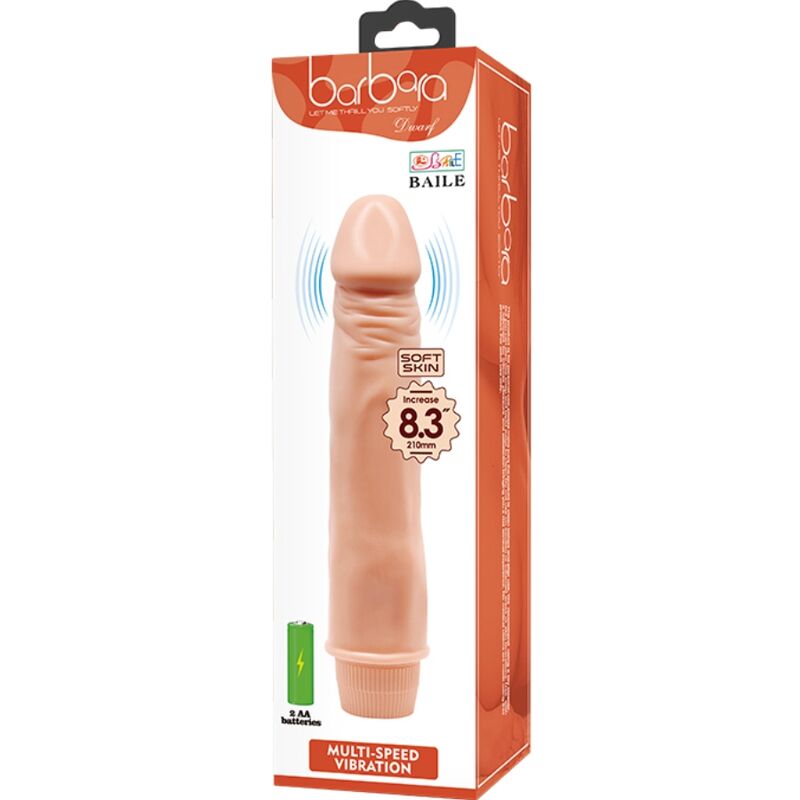 DANCE - DWARF REALISTISCHE VIBRATOR 21 CM NATUURLIJK