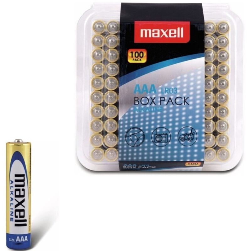 MAXELL - AAA ALKALINE BATTERIJ LR03 PAK*100 BATTERIJEN