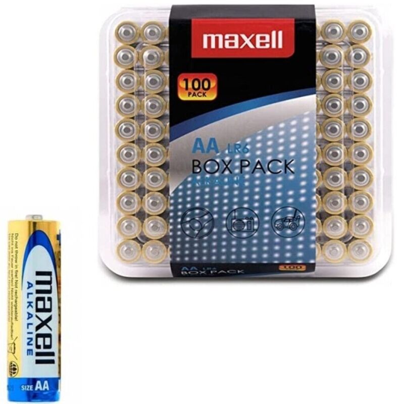 MAXELL - ALKALINE BATTERIJEN AA LR6 PAK*100 BATTERIJEN