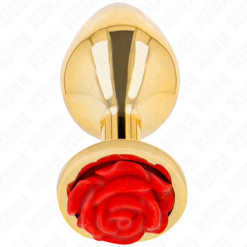 KINK - GOUDEN ROZENROOD ANAAL PLUG MAAT S