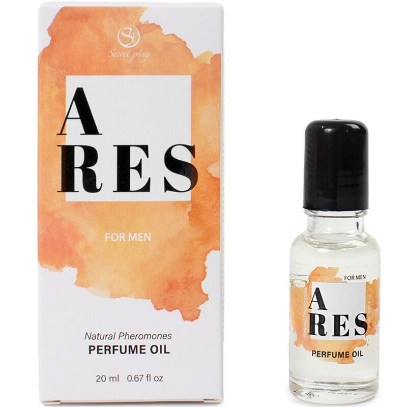 SECRETPLAY - ARES NATUURLIJKE FEROMOONOLIE PARFUM VOOR MANNEN 20 ML