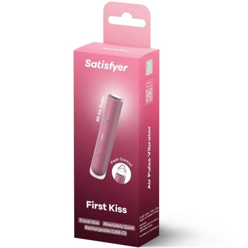 SATISFYER - FIRST KISS CLITORALE STIMULATOR VAN MAROON WAVES