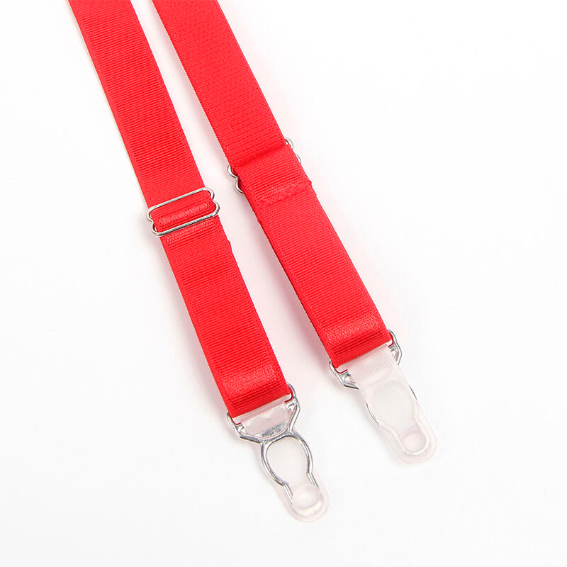 SUBBLIME - 955267 RODE BONDAGE BH EN KOUSENBANDENSET L/XL
