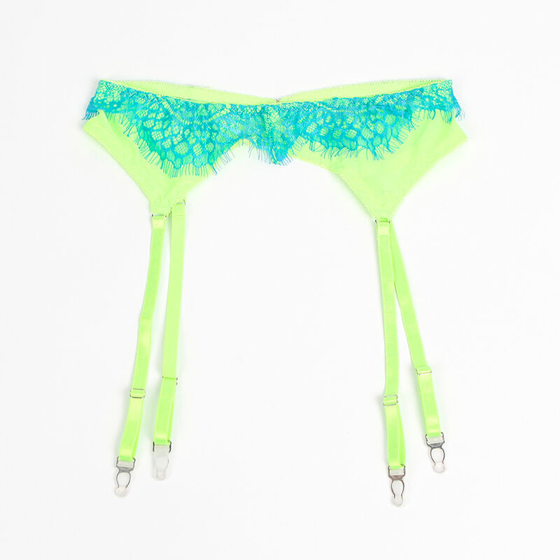 SUBBLIME - 955328 KANTEN BH EN KORRELSET GROEN EN BLAUW L/XL