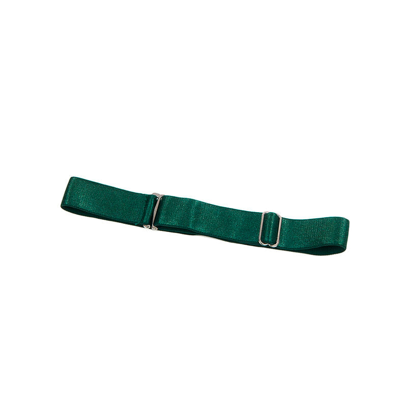 SUBBLIME - 955434 GROENE LEDEREN BANDJES JURK S/M