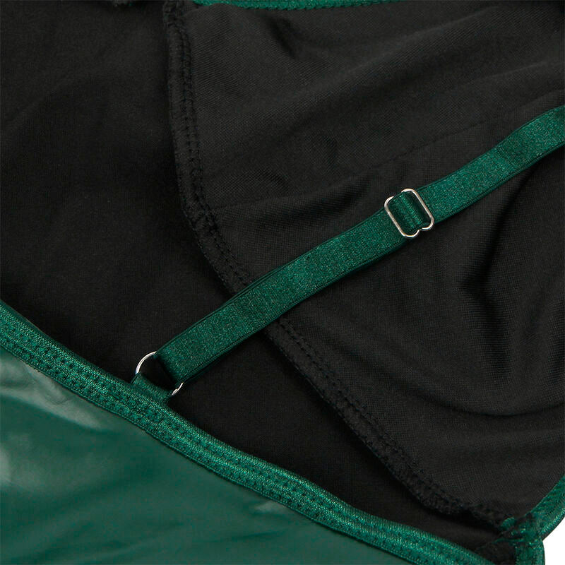 SUBBLIME - 955441 GROENE LEDEREN BANDJES JURK L/XL