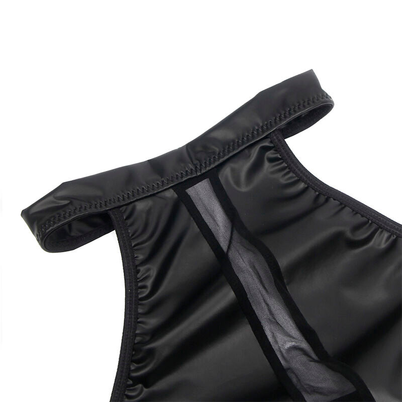 SUBBLIME - 955489 HALTERJURK MET DOORZICHTIGE DETAILS ZWART L/XL