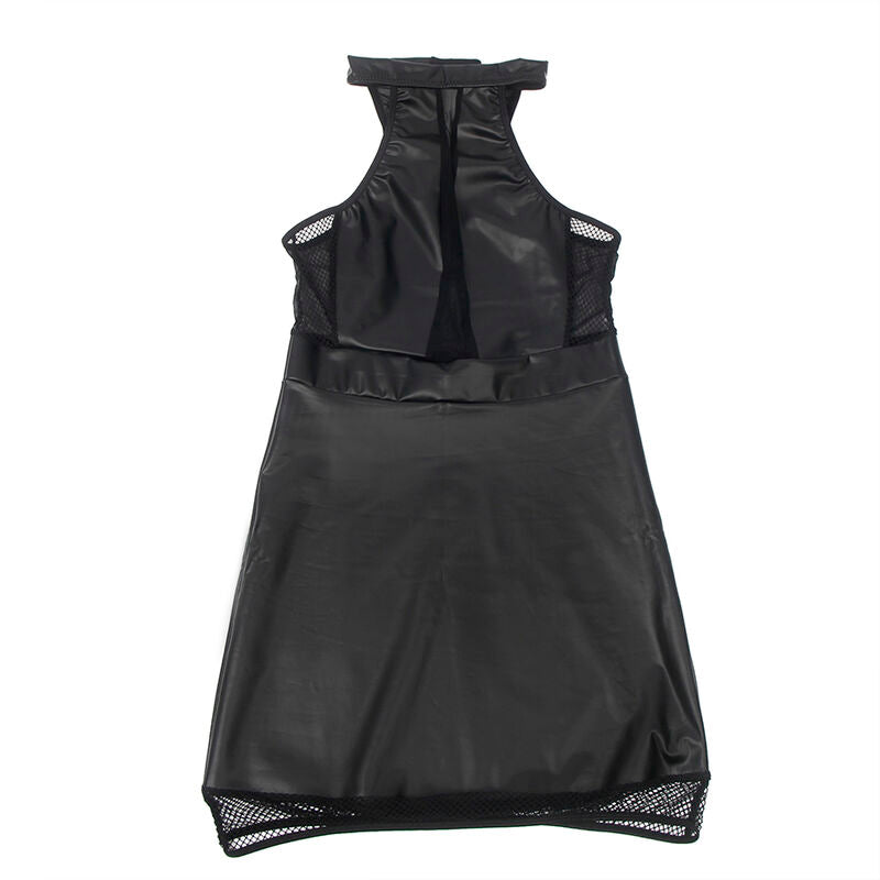 SUBBLIME - 955489 HALTERJURK MET DOORZICHTIGE DETAILS ZWART L/XL