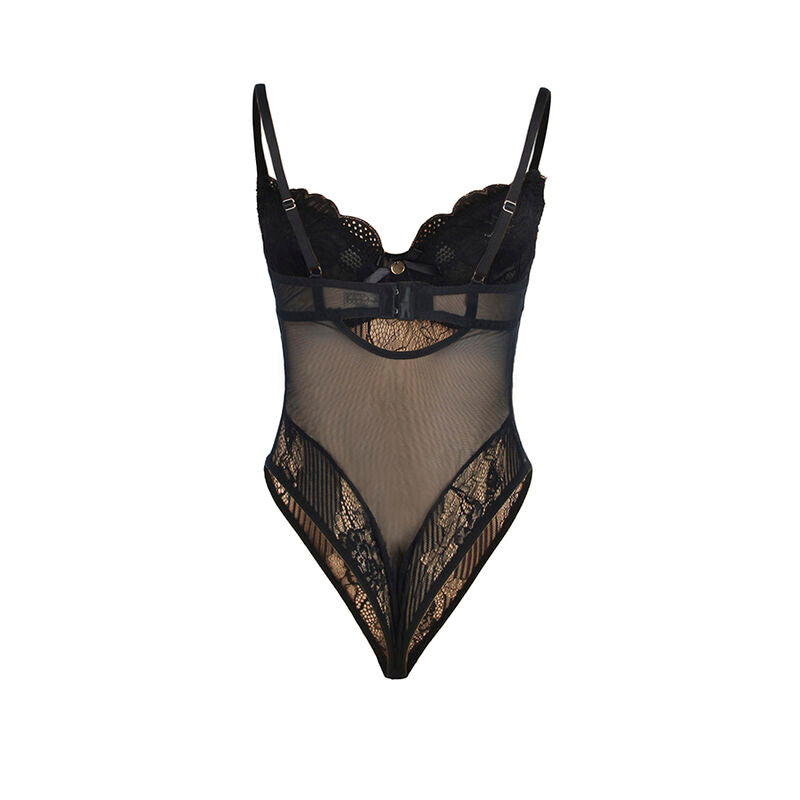 SUBBLIME - 955625 ZWARTE KANTEN BODY MET ONDERKANTSLUITING L/XL
