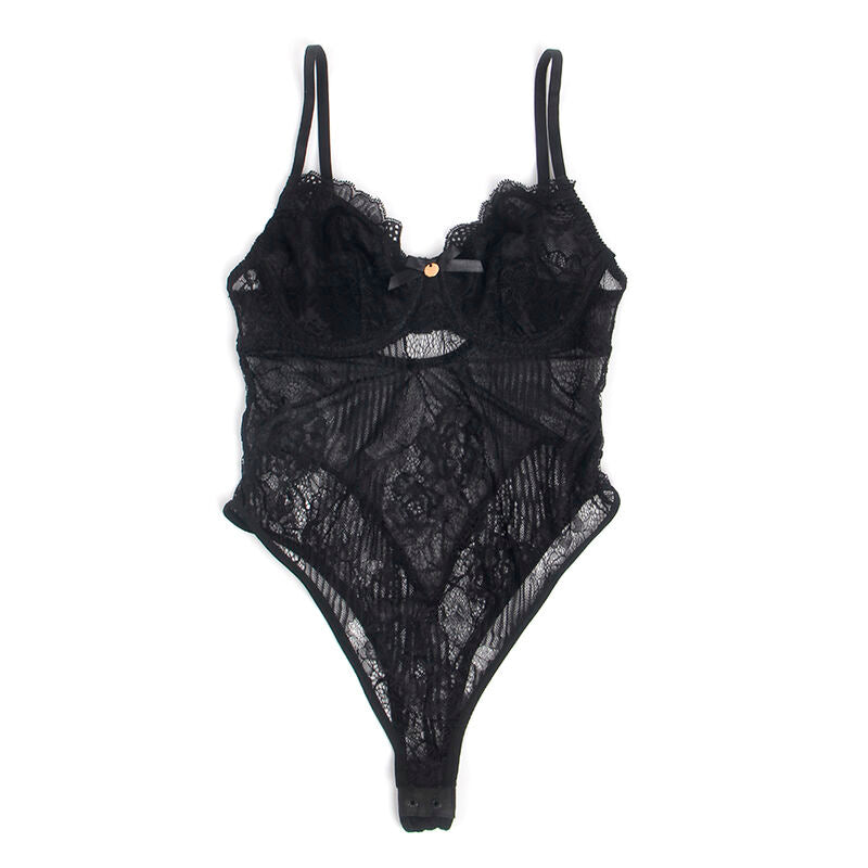 SUBBLIME - 955625 ZWARTE KANTEN BODY MET ONDERKANTSLUITING L/XL