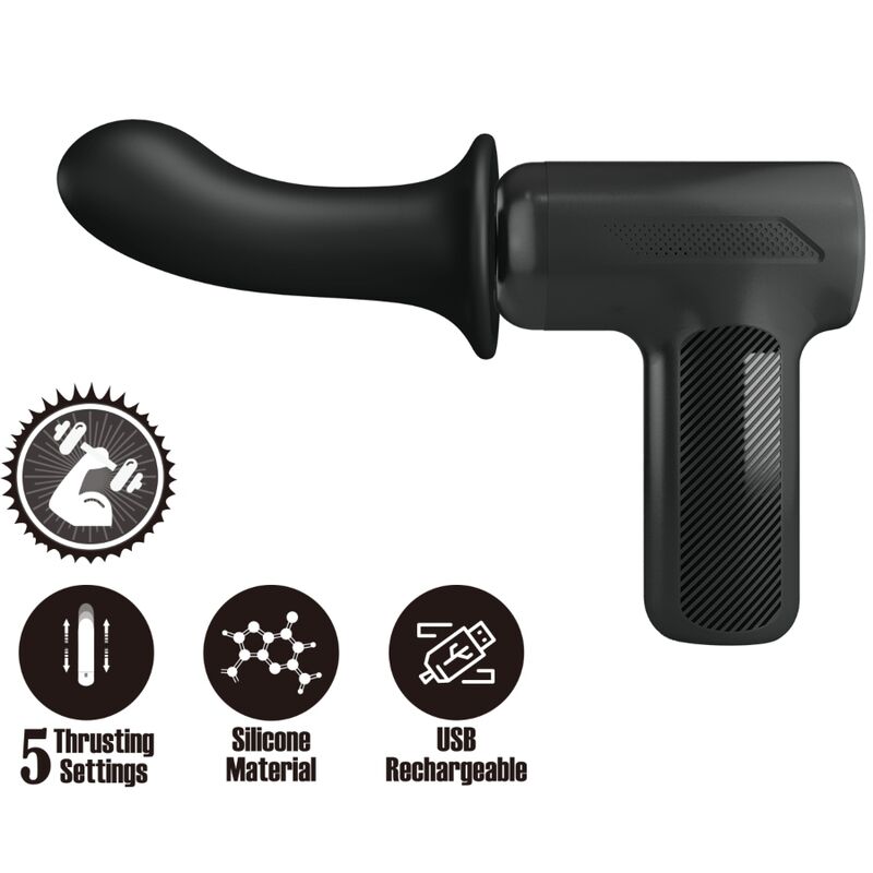 PRETTY LOVE - DJ DOCTOR MASSAGER 5 INSTELLINGEN ZWART