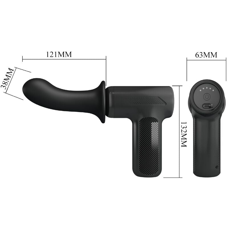 PRETTY LOVE - DJ DOCTOR MASSAGER 5 INSTELLINGEN ZWART