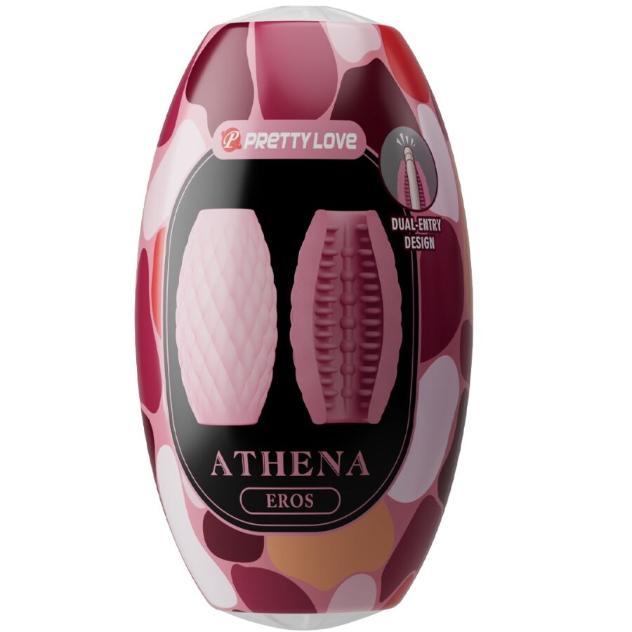 PRETTY LOVE - ATHENA EROS ROZE SILICONEN MANNELIJKE MASTURBATOR