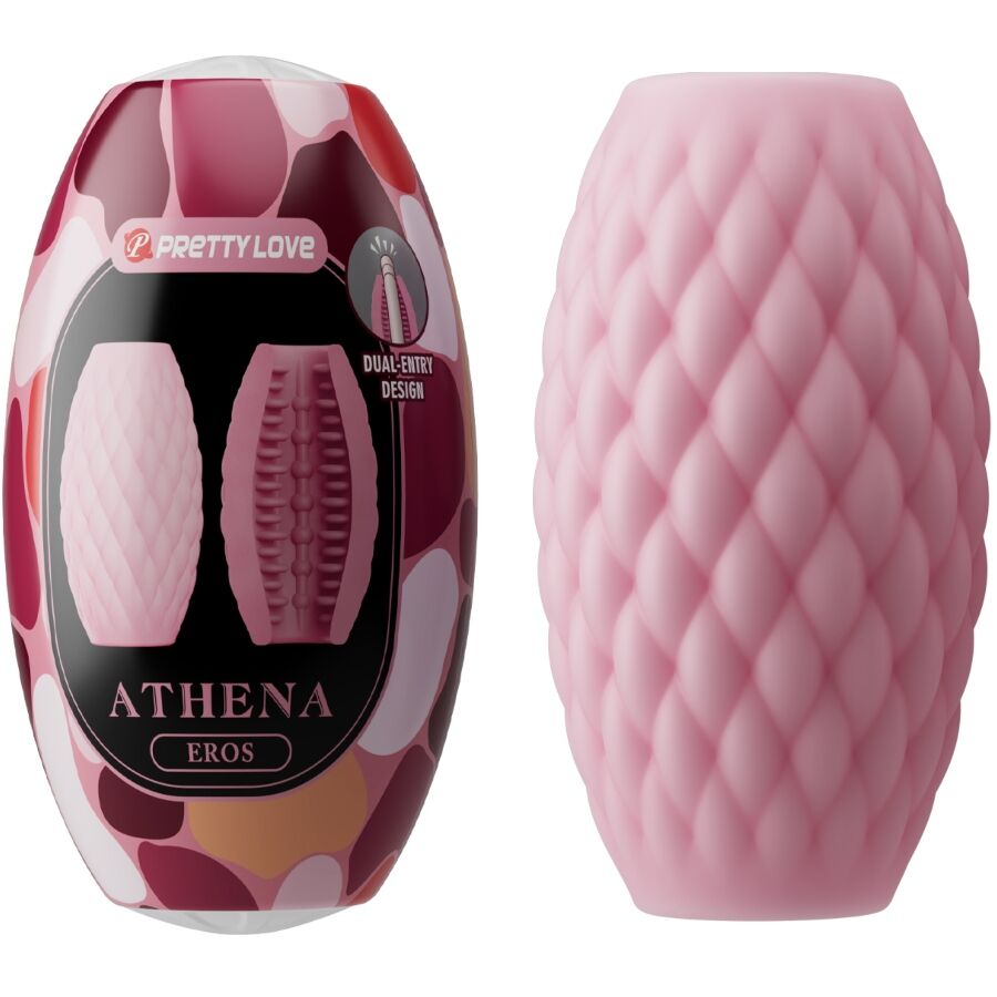 PRETTY LOVE - ATHENA EROS ROZE SILICONEN MANNELIJKE MASTURBATOR