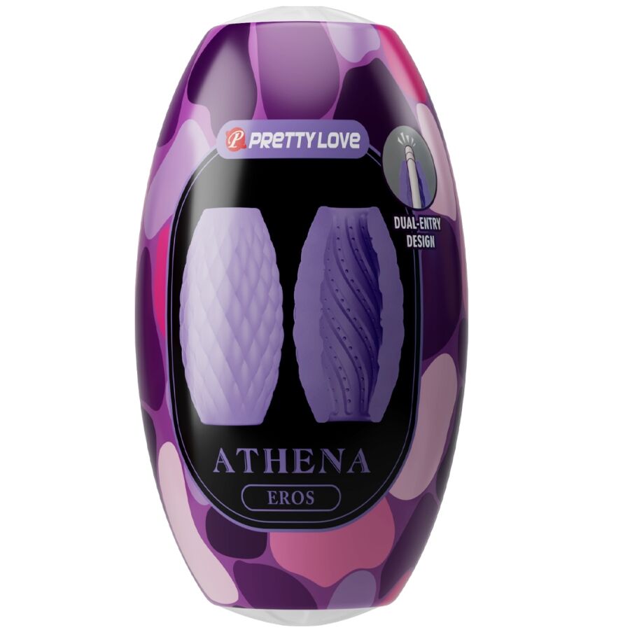 PRETTY LOVE - ATHENA EROS PAARSE SILICONEN MANNELIJKE MASTURBATOR