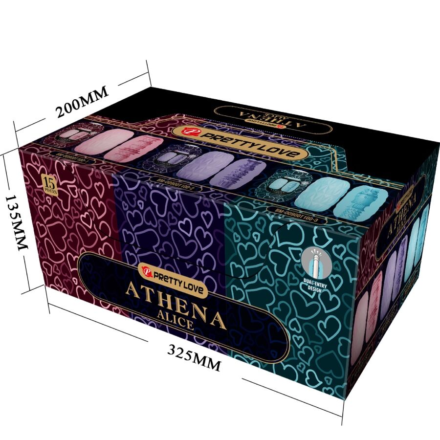 PRETTY LOVE - ATHENA ALICE PACK 15 VERSCHILLENDE MANNELIJKE MASTURBATORS