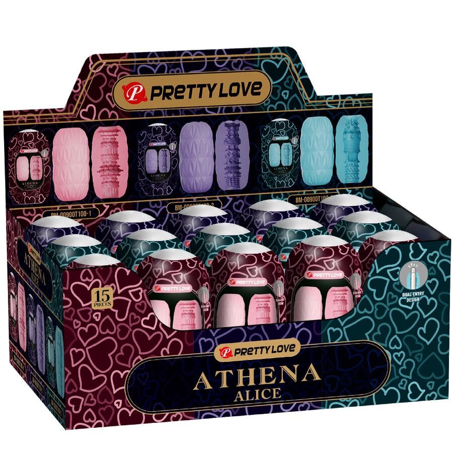PRETTY LOVE - ATHENA ALICE PACK 15 VERSCHILLENDE MANNELIJKE MASTURBATORS