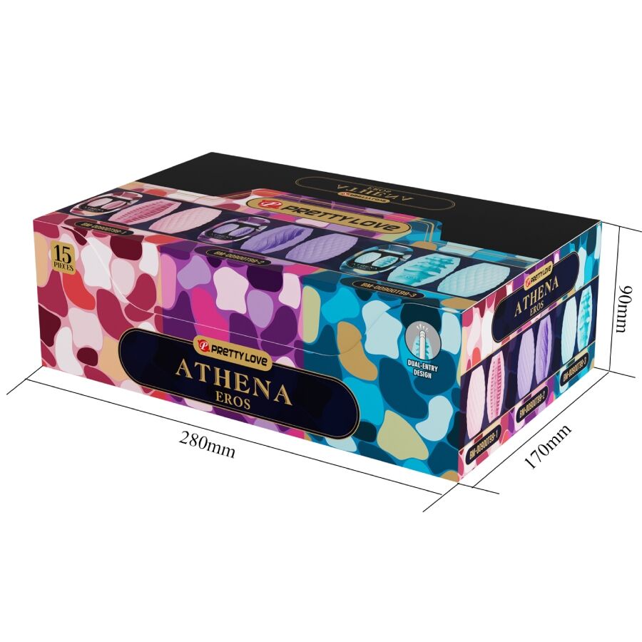 PRETTY LOVE - ATHENA EROS PACK 15 VERSCHILLENDE MANNELIJKE MASTURBATORS