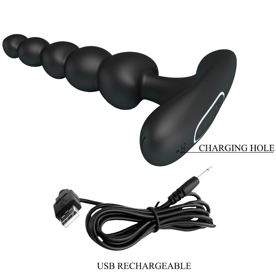 PRETTY LOVE - CORBAN ANAAL VIBRATOR 10 VIBRATIES ZWART