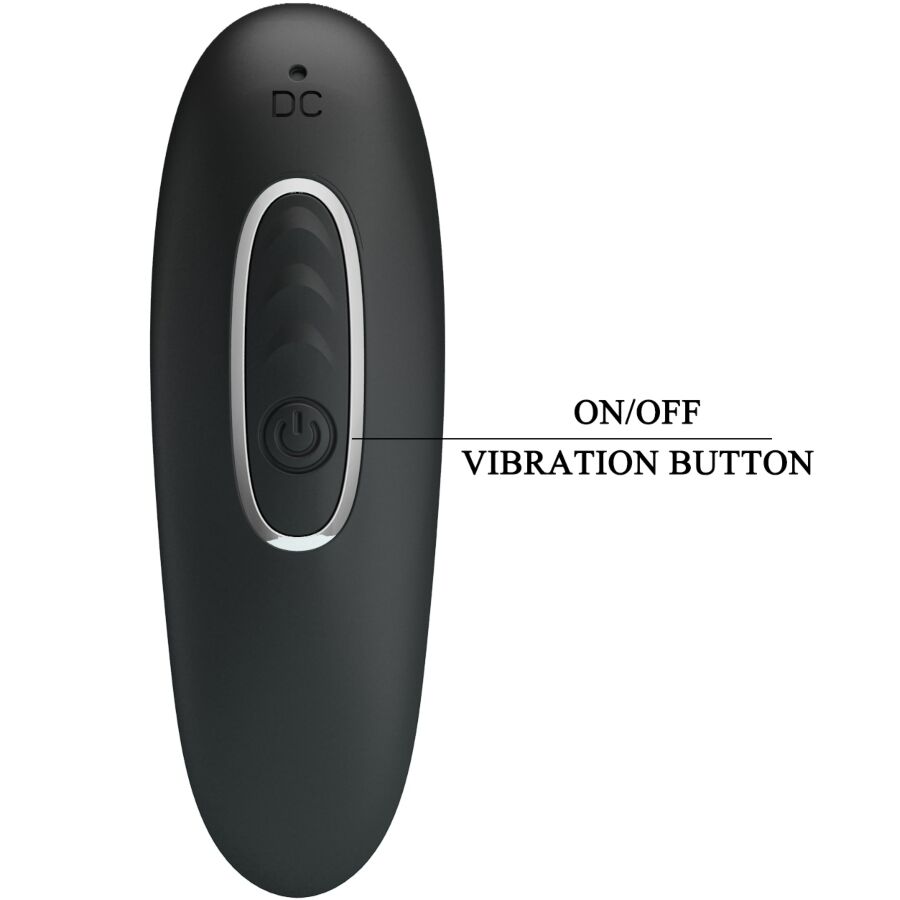 PRETTY LOVE - CORBAN ANAAL VIBRATOR 10 VIBRATIES ZWART