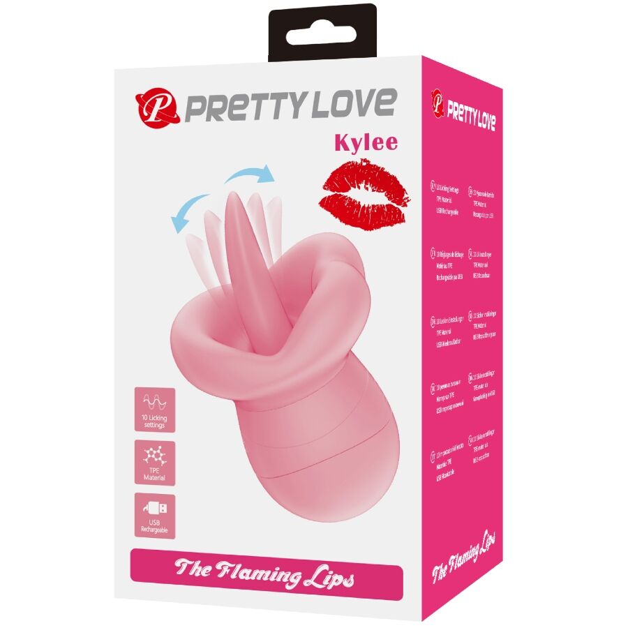 PRETTY LOVE - KYLEE CLITORALE STIMULERENDE TONG 10 VIBRATIES ROZE NAAKT