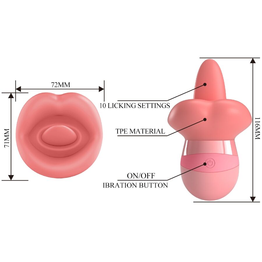 PRETTY LOVE - KYLEE CLITORALE STIMULERENDE TONG 10 VIBRATIES ROZE NAAKT