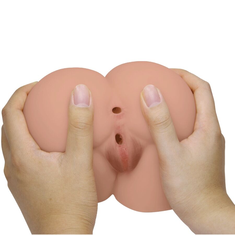 CRAZY BULL - BERNACE ACHTERVIBRATOR MET NATUURLIJKE REALISTISCHE VAGINA EN ANUS, AFSTANDSBEDIENING