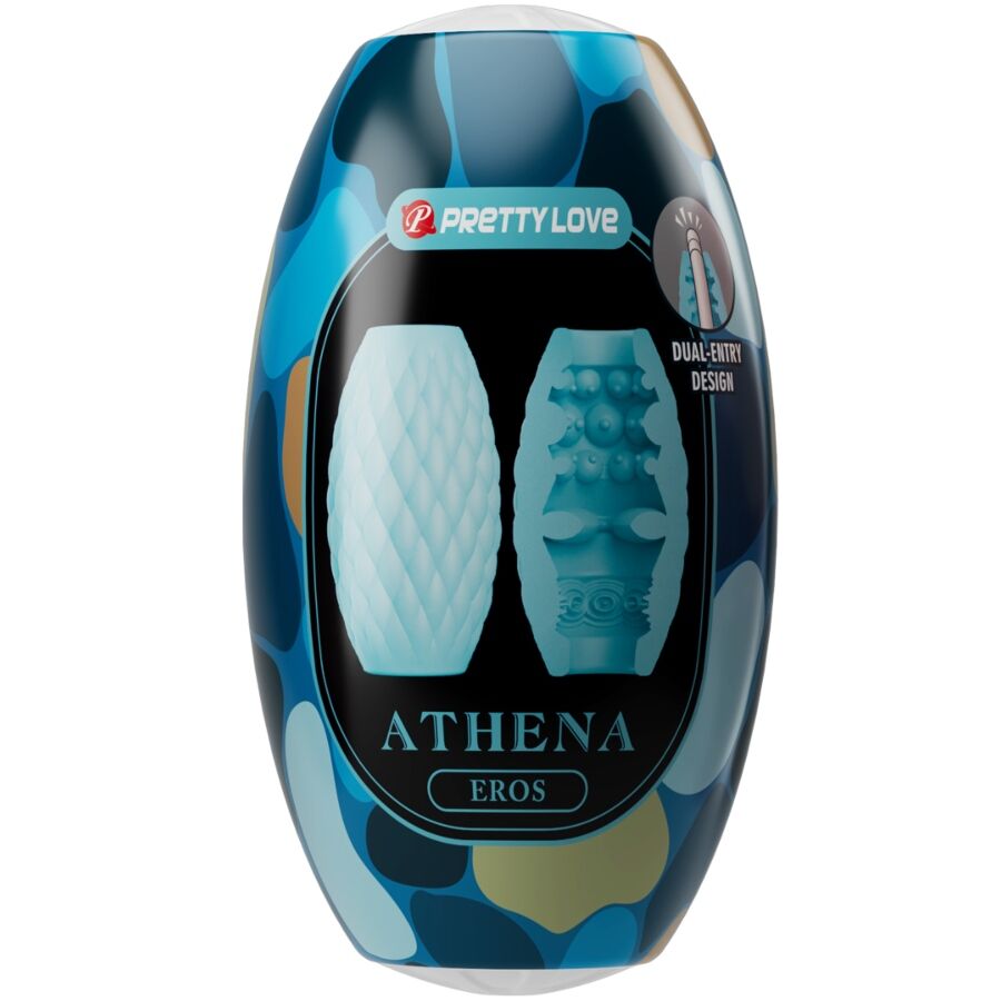 PRETTY LOVE - ATHENA EROS MANNELIJKE MASTURBATOR SILICONEN LICHTBLAUW