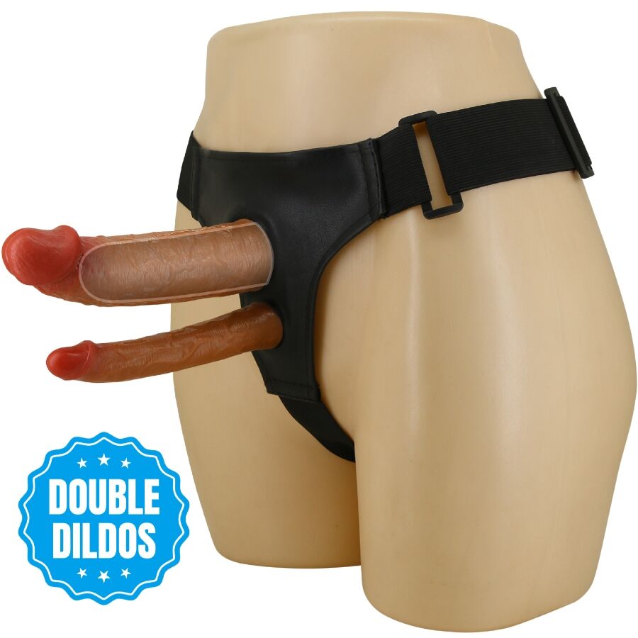 PRETTY LOVE - KEAVEN HARNESS BRIEFS UNIVERSAL &amp; COMFORTABLE DUBBEL DILDO