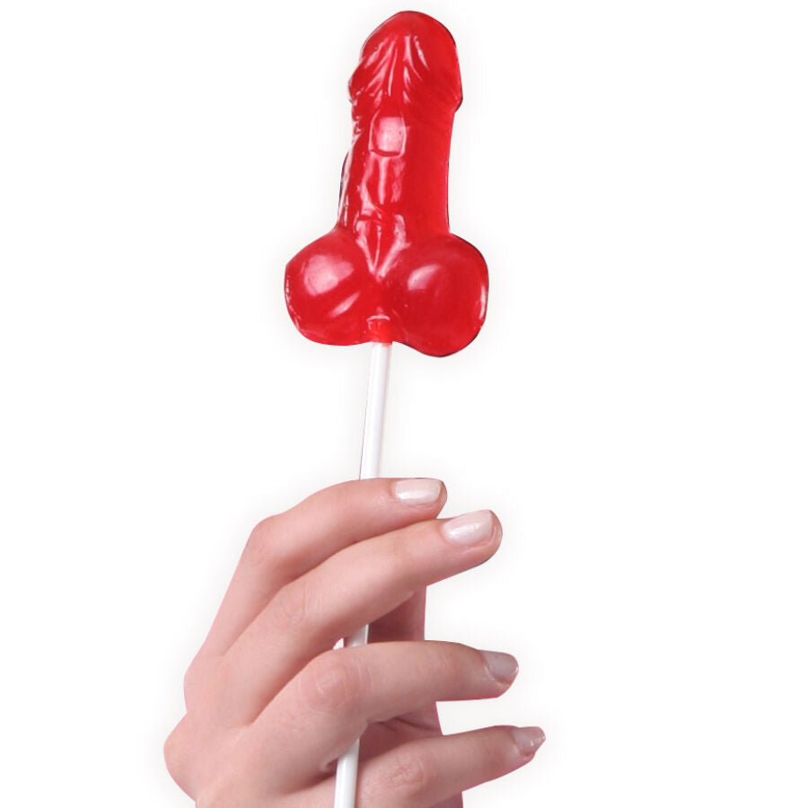 SECRETPLAY - DIVERSE DISPLAY VAN AARDBEI-PENISLOLLIES, 40 STUKS