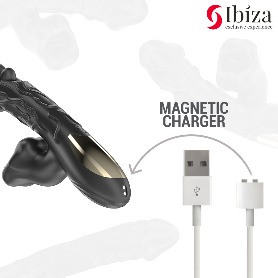 IBIZA - CLITORALE VIBRATOR EN STIMULATOR MET BIJTENDE EFFECT EN ROTATIE