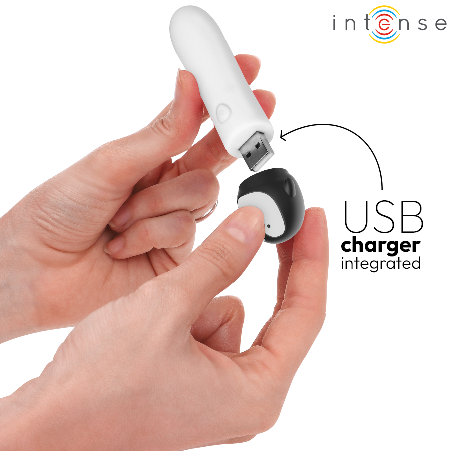 INTENSE - RICO BULLET VIBRERENDE PINGUÏN USB OPLAADBAAR 10 X 2.2 CM