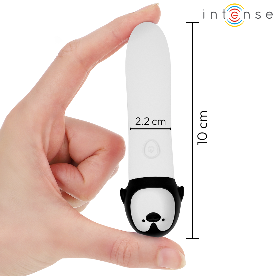 INTENSE - RICO BULLET VIBRERENDE PINGUÏN USB OPLAADBAAR 10 X 2.2 CM