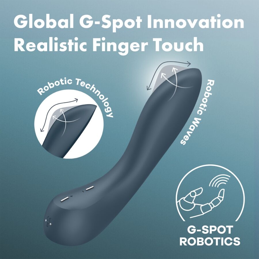 SATISFYER - G-SPOT WAVE 4 VIBRATOR 12 VIBRATIEPROGRAMMA'S DONKERGRIJS