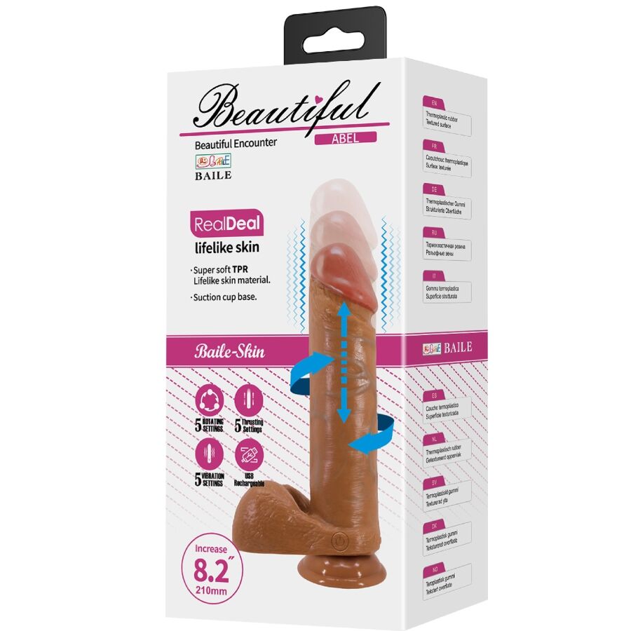 DANCE - ABEL REALISTISCHE DILDO 21 CM MULATO