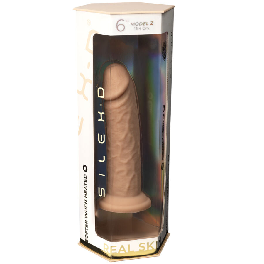 SILEXD - REALISTISCH PENISMODEL 2 PREMIUM THERMOREACTIEVE SILICONEN 15,4 CM