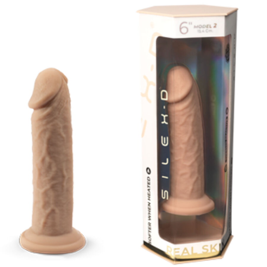 SILEXD - REALISTISCH PENISMODEL 2 PREMIUM THERMOREACTIEVE SILICONEN 15,4 CM