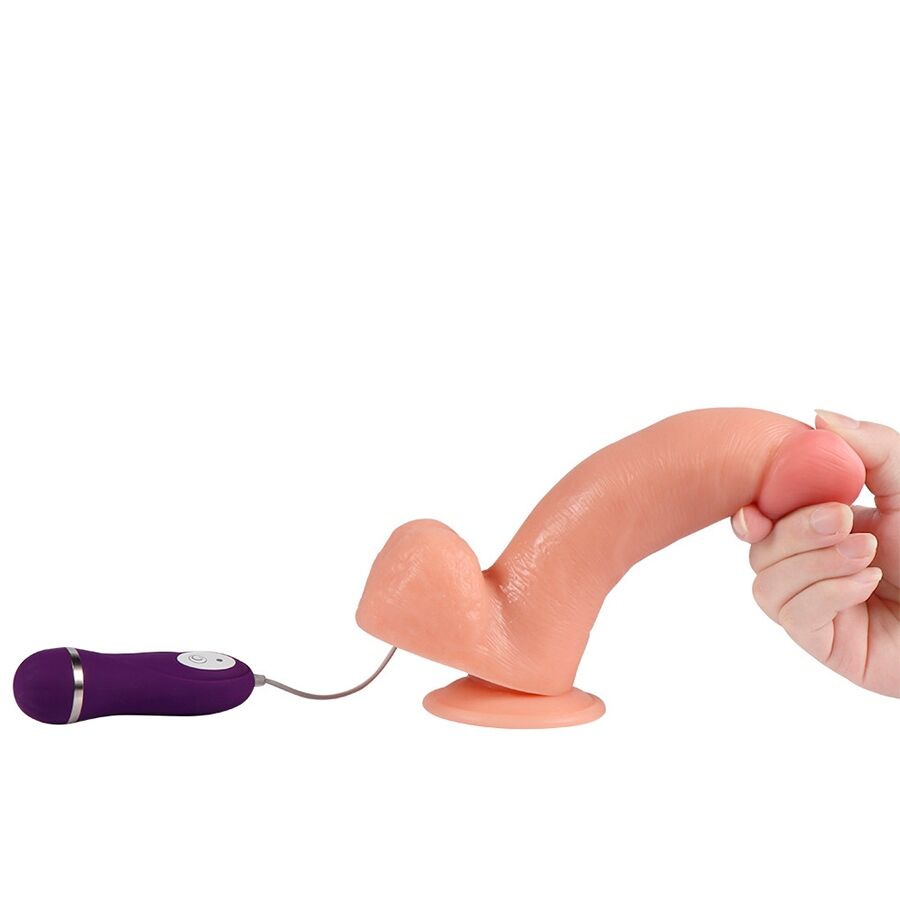 SHEQU - PHANTOM DILDO VIBRATOR MET AFSTANDSBEDIENING 20 CM