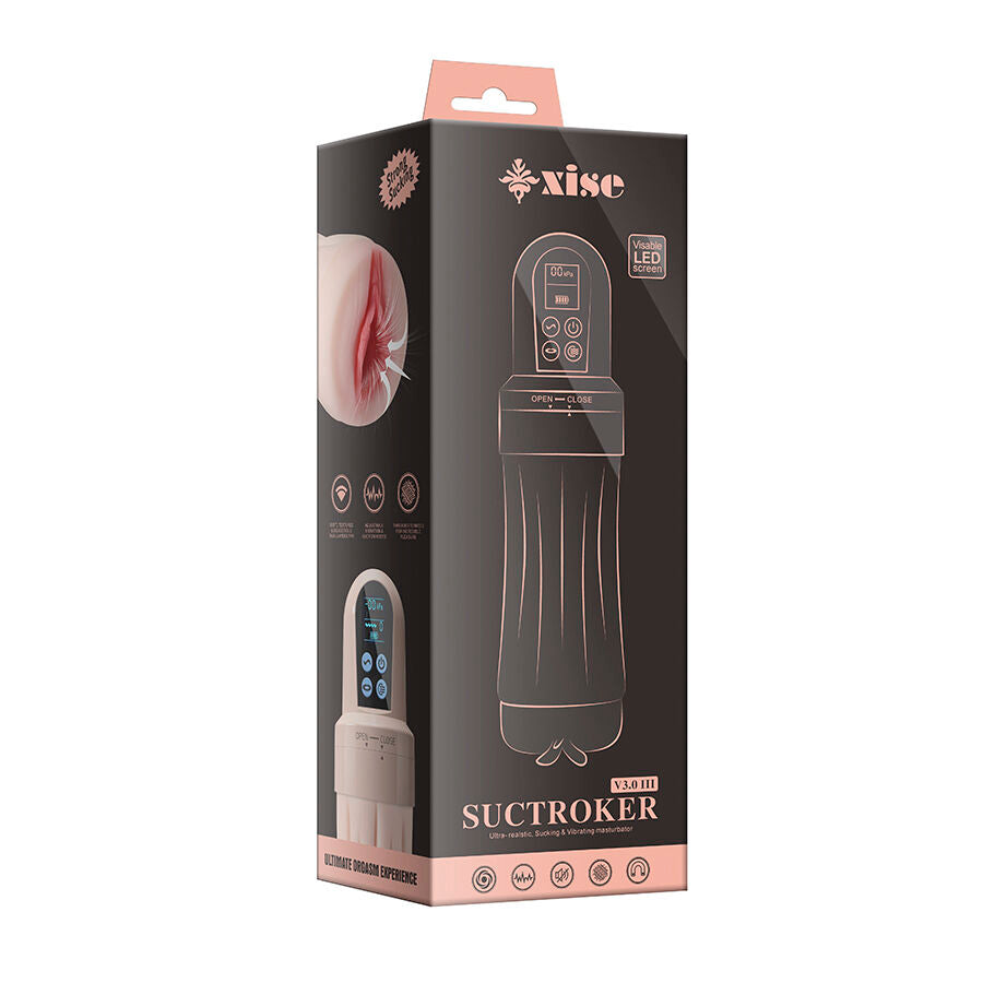 XISE - SUCTROKER V3.0 III VAGINALE MASTURBATOR MET VIBRATIE