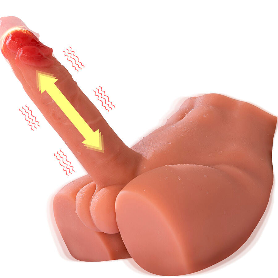XISE - PEEL DILDO ASS MASTURBATOR REALISTISCHE DILDO VOORPOSITIE MET STOOTGEVOEL 17,5 CM
